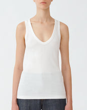 Load image into Gallery viewer, Viscose jersey vest top, white
