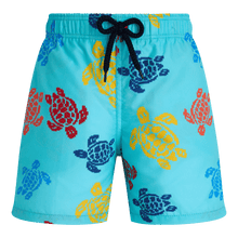 Load image into Gallery viewer, Swim Trunks Ronde des Tortues Tricot - Vilebrequin x Falke
