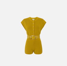 Load image into Gallery viewer, Viscose romper suit with belt

