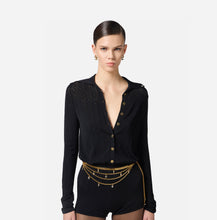 Load image into Gallery viewer, Knit jumpsuit with openwork embroideries
