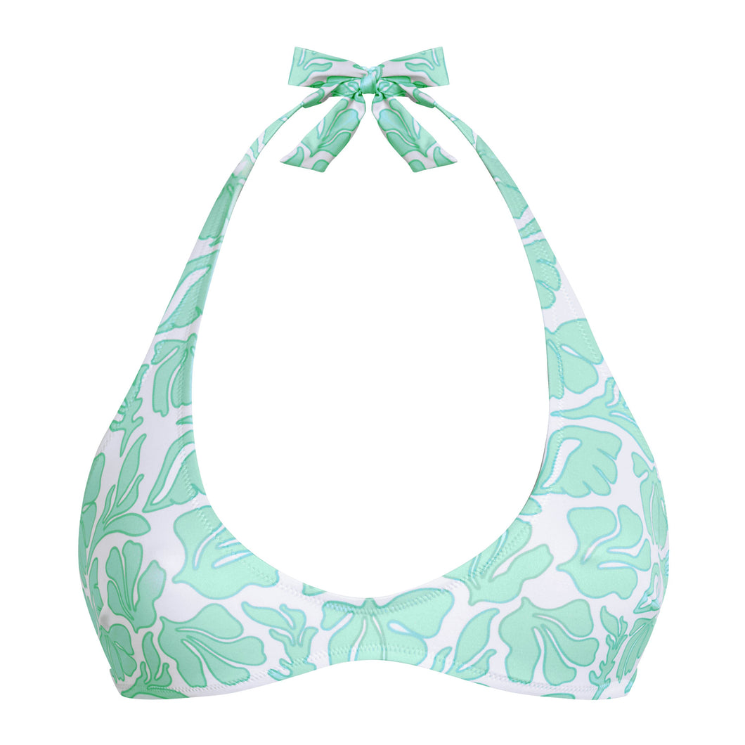 Round Neckline Bikini Top Seashells