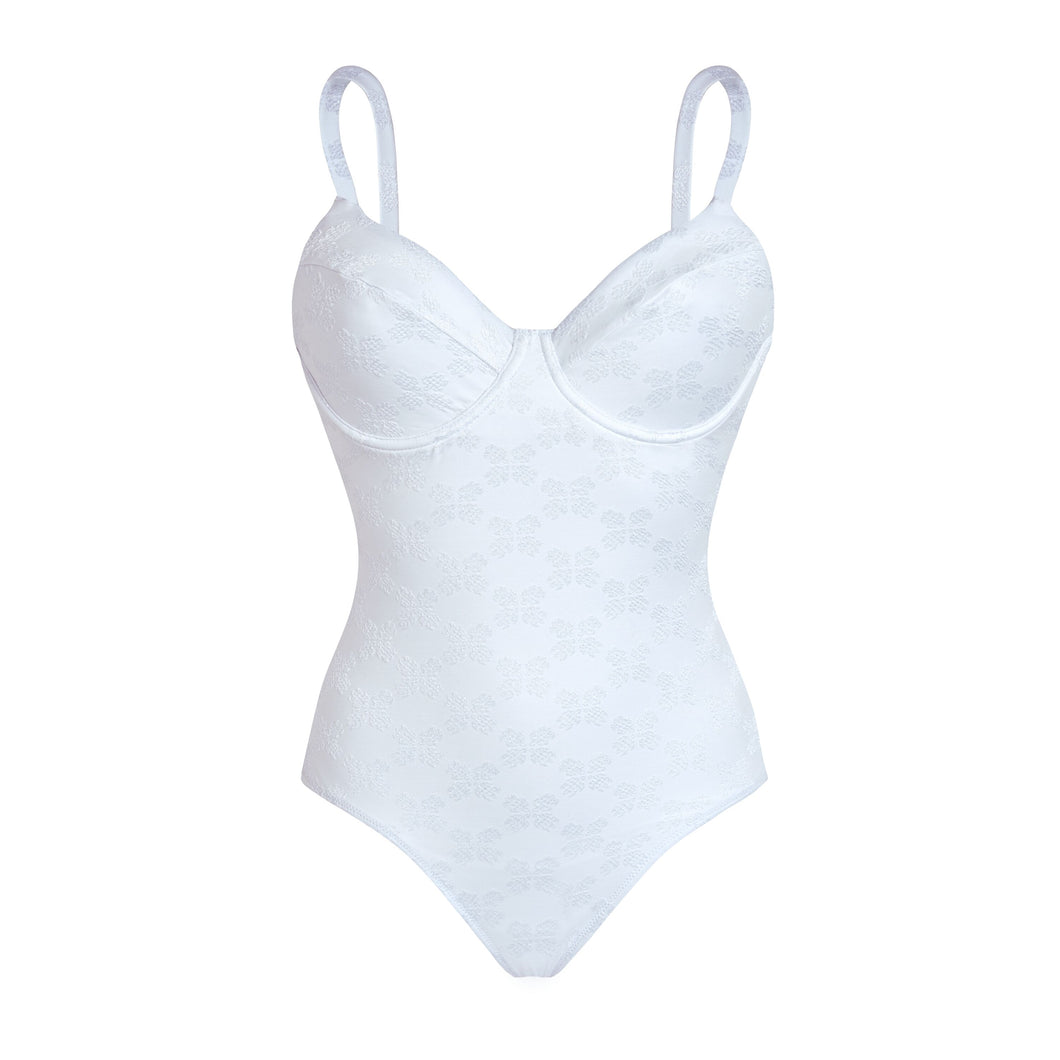 Underwire One-piece Swimsuit Turtles Monogram