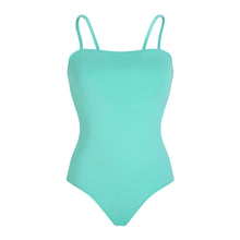 Load image into Gallery viewer, Square Front Neckline One-piece Swimsuit Solid
