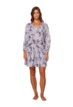 Load image into Gallery viewer, Ruffles Cotton Dress Riviera
