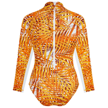 Load image into Gallery viewer, UV Protection One-piece Rashguard Palm Leaves
