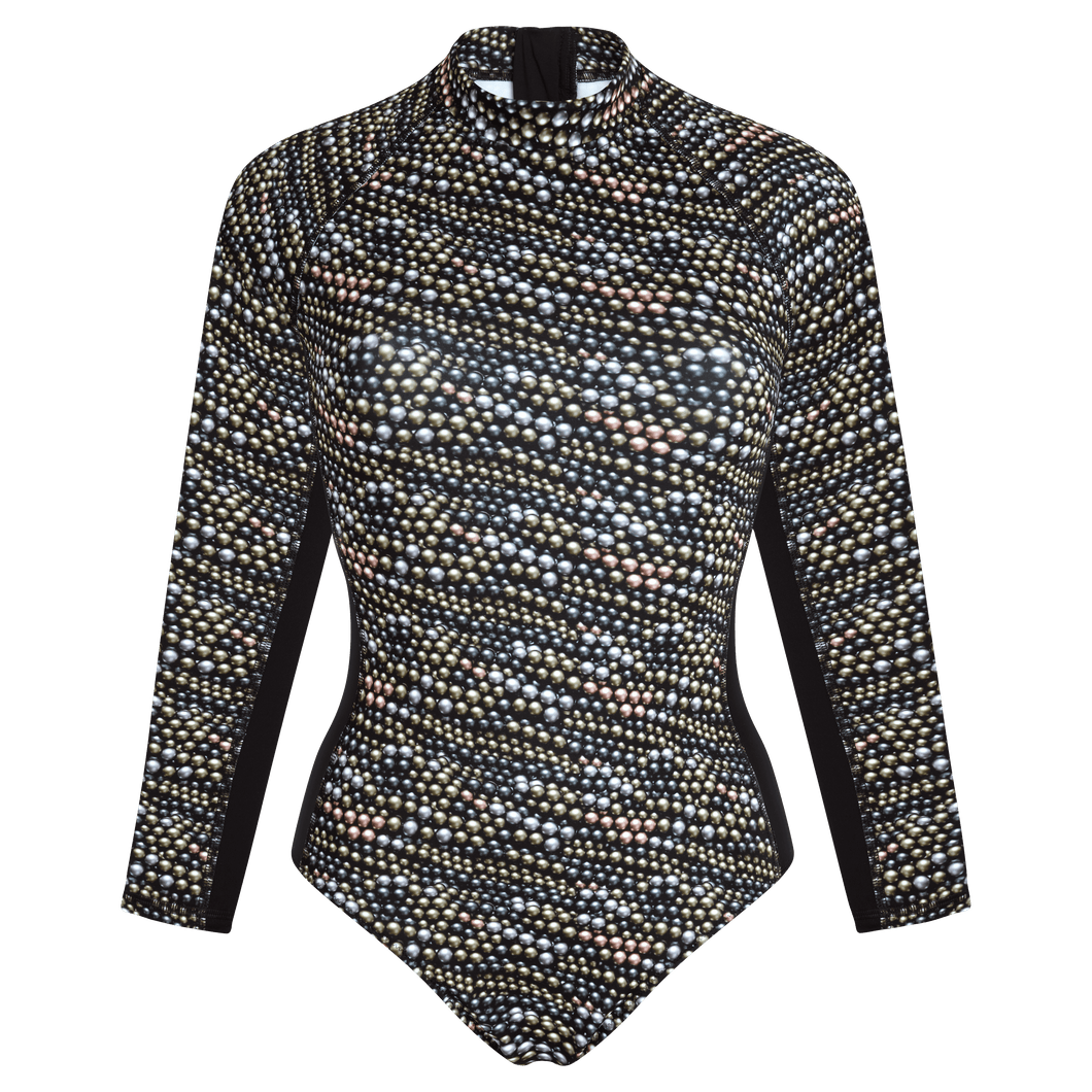 UV Protection One-Piece Rashguard Pearl