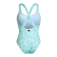Load image into Gallery viewer, Crossed Back Straps One-piece swimsuit Seashells
