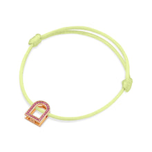 Load image into Gallery viewer, L'Arc Voyage Charm MM, 18k Rose Gold with Galerie Pink Sapphires on Silk Cord - DAVIDOR
