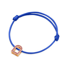 Load image into Gallery viewer, L'Arc Voyage Charm MM, 18k Rose Gold with Galerie Pink Sapphires on Silk Cord - DAVIDOR
