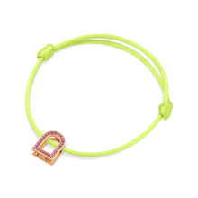 Load image into Gallery viewer, L'Arc Voyage Charm MM, 18k Rose Gold with Galerie Pink Sapphires on Silk Cord - DAVIDOR
