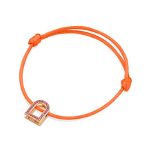 Load image into Gallery viewer, L'Arc Voyage Charm MM, 18k Rose Gold with Galerie Pink Sapphires on Silk Cord - DAVIDOR

