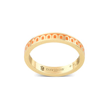 Load image into Gallery viewer, L'Arc de DAVIDOR Ring PM, 18k Yellow Gold with Zeste Lacquered Ceramic - DAVIDOR
