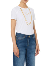 Load image into Gallery viewer, Jersey T-shirt with jewel accessory
