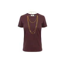 Load image into Gallery viewer, Jersey T-shirt with jewel accessory
