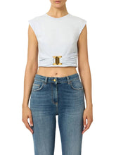 Load image into Gallery viewer, Cotton jersey T-shirt with jewel logo
