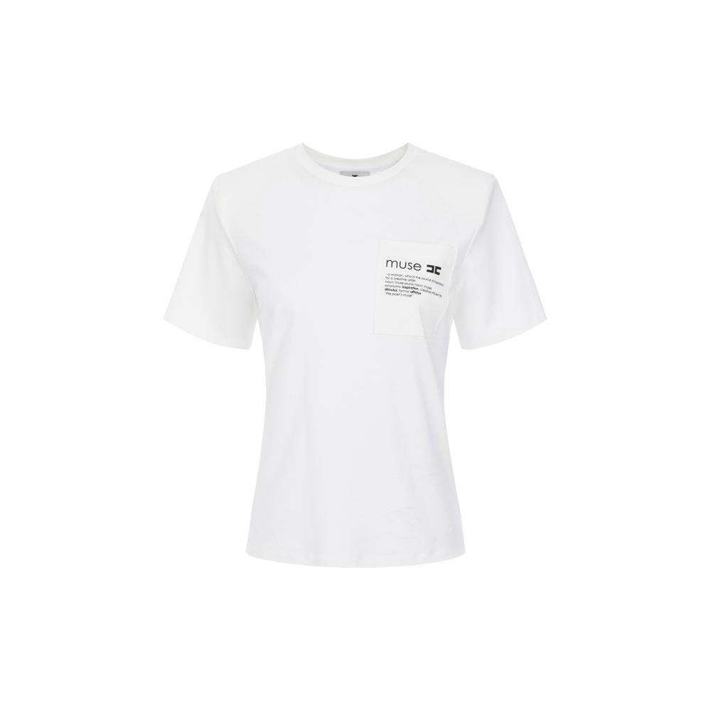 Heavy cotton jersey T-shirt with breast pocket