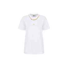 Load image into Gallery viewer, Cotton jersey T-shirt with necklace
