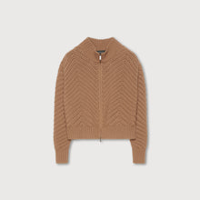Load image into Gallery viewer, Cashmere bomber cardigan
