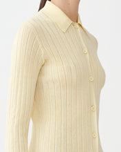 Load image into Gallery viewer, Technical cotton cardigan, yellow
