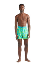 Load image into Gallery viewer, Ultra-light and packable Flocked Swim Shorts Tropical Turtle
