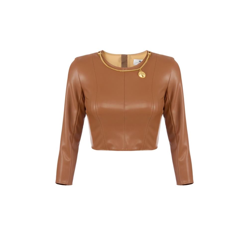 Top with necklace and charm