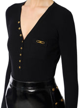 Load image into Gallery viewer, Ribbed knit top with breast pocket
