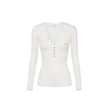 Load image into Gallery viewer, Ribbed knit top with breast pocket
