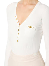 Load image into Gallery viewer, Ribbed knit top with breast pocket
