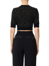 Load image into Gallery viewer, Bouclé knit top with sequins

