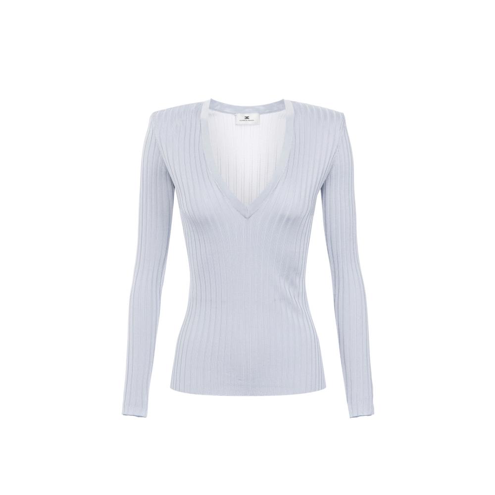 Viscose top with logo details