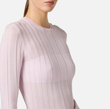 Load image into Gallery viewer, Cotton top with transparency details and golden buttons
