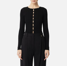 Load image into Gallery viewer, Ribbed top with decorative buttons

