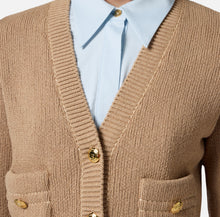Load image into Gallery viewer, Cotton cardigan with logoed buttons
