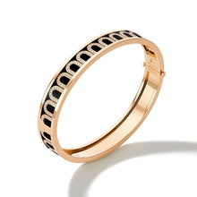 Load image into Gallery viewer, L'Arc de DAVIDOR Bangle MM, 18k Rose Gold with Lacquered Ceramic and Arcade Diamonds - DAVIDOR

