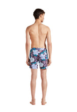 Load image into Gallery viewer, Stretch Flat Belt Swim Trunks Tropical Turtles
