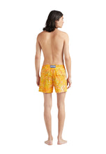 Load image into Gallery viewer, Stretch Short Swim Trunks Palm Leaves
