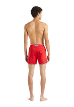 Load image into Gallery viewer, Stretch Short Swim Trunks Flat Belt Flower Power
