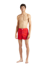 Load image into Gallery viewer, Stretch Short Swim Trunks Flat Belt Flower Power
