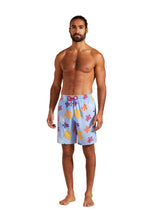 Load image into Gallery viewer, Men Long Stretch Swim Trunks Tortues Multicolores
