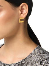 Load image into Gallery viewer, Earrings with logo and bar stud

