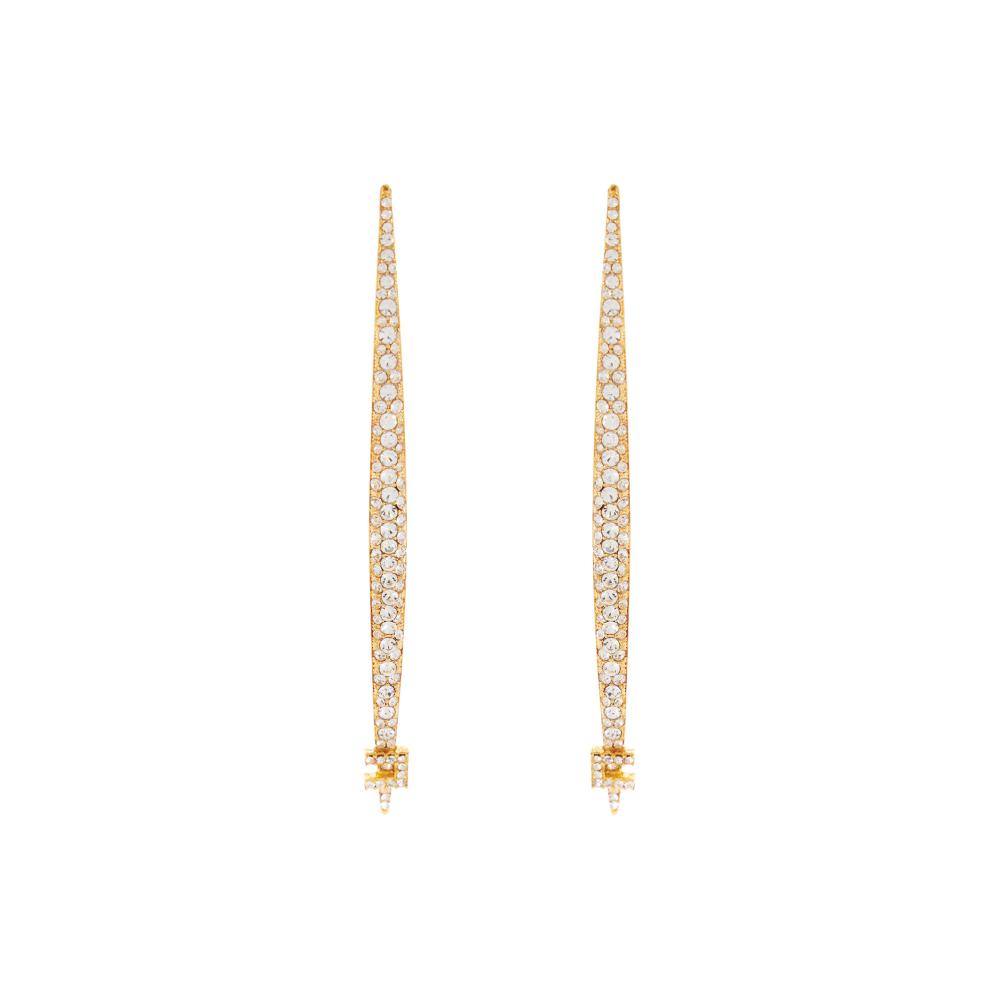 Earrings with rhinestones