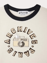 Load image into Gallery viewer, Akiva T-shirt with Paris Archives print in organic cotton
