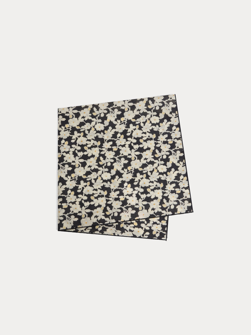 Cayati scarf in black Liberty fabric in organic cotton