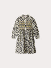 Load image into Gallery viewer, Juliane smocked and embroidered dress in Liberty fabric in organic cotton
