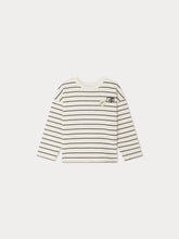 Load image into Gallery viewer, Gaya sweatshirt with black stripes and camera patch
