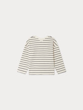 Load image into Gallery viewer, Gaya sweatshirt with black stripes and camera patch
