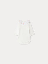 Load image into Gallery viewer, June bodysuit with embroidered collar in organic cotton
