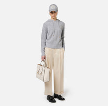 Load image into Gallery viewer, Turned-up trousers in cool wool with darts
