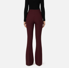 Load image into Gallery viewer, Palazzo trousers in stretch crêpe fabric with horsebit
