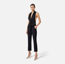 Load image into Gallery viewer, Crêpe tuxedo trousers with satin bands
